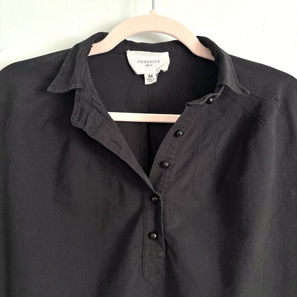 Pomander Place Black Polly Shirt Dress Women’s Size Medium - Picture 3 of 9